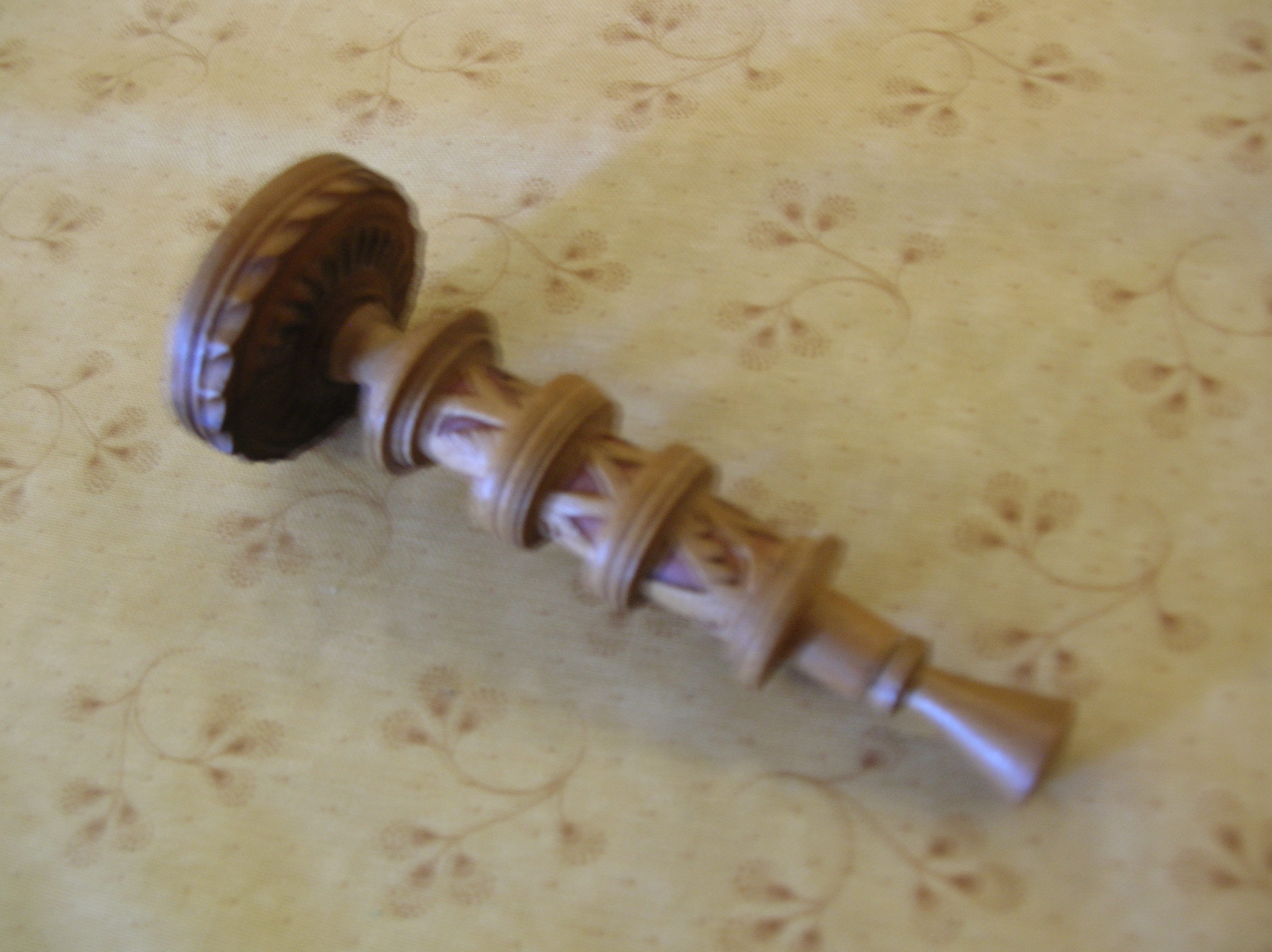 1.75 inch Treen Wood Needle Case