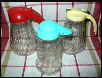 Red Syrup Pitcher